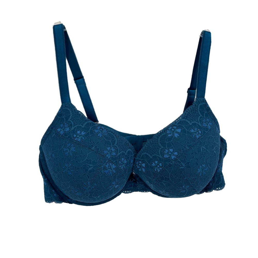 torrid Women’s blue-green lace bra Plus Size 48C Back Closure Full coverage